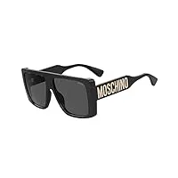 moschino lunettes de soleil mos119/s black/dark grey 59/13/140 femme