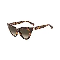 moschino lunettes de soleil mos122/s havana/brown shaded 54/17/140 femme