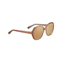 serengeti hayworth lunettes de soleil, transparent/sable beige brillant, m mixte