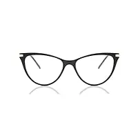 smartbuy collection soren ac1 53 lunettes de vue pour femme motif œil de chat noir, noir, 53