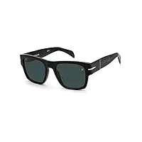 david beckham db 7000/s bold sunglasses, 807/ku black, 52 unisex