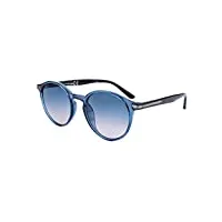squad lunettes de soleil rondes pour homme et femme unisexe adulte classique avec étui à lunettes, 3eb056c4 bleu transparent bleu dégradé