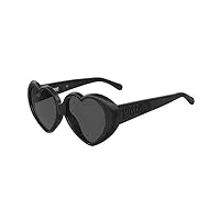 moschino lunettes de soleil mos128/s black/dark grey 57/14/135 femme