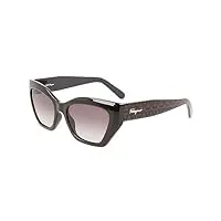 salvatore ferragamo sf1043s sunglasses, 001 black, 26 unisex