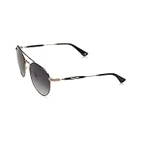 police splf14 sunglasses, oro rose' lucido c/parti nero semilucido, 55 unisex