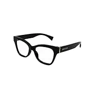 gucci lunettes de vue gg1133o black 52/18/145 femme