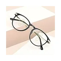 xfak lunettes de vue lecture bifocales lunettes ordinateur monture métallique anti lumiere bleue charnières À ressort lunettes de vue hommes femmes (size : 1.0x)