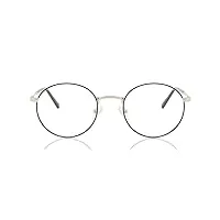 smartbuy collection chen 919a 50 lunettes de vue rondes pour femme noir/doré, noir et doré, 50