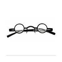 buli mini lunettes de lecture petit ovale lunettes de vue round readers glasses pour homme femme 1.5 classique noir aux loisirs au boulot (size : +2.0)