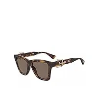 moschino lunettes de soleil mos131/s dark havana/brown 54/16/140 femme