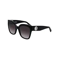 longchamp lo717s sunglasses, 001 black, 55 unisex
