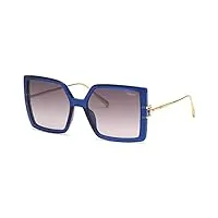 chopard sch334m lunettes de soleil, bleu, 56 femme