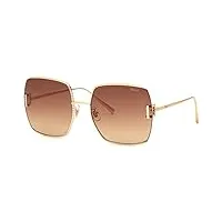 chopard femme schg30m lunettes de soleil, shiny copper gold, 63