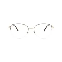 smartbuy collection semi rimless cat eye red gold yasin 898c mode femmes lunettes de vue, rouge/or, 54 eu