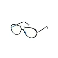 tom ford lunettes de vue ft 5838-b blue block shiny black 57/14/145 unisexe