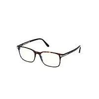 tom ford lunettes de vue ft 5831-b blue block dark havana 53/18/145 homme