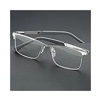 freaze lunettes hommes, 1.0 demi-cadre lunettes de vue lecture 2.0 affaire lunettes de lecture 3.0 hd ordinateur loupe anti lumiere bleue (size : 3.5x)