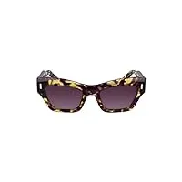 calvin klein ck23503s sunglasses, 528 purple havana, 54 unisex