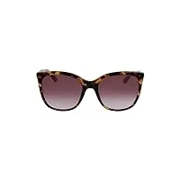 calvin klein ck23500s sunglasses, 220 brown havana, 55 unisex