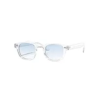 lunettes de soleil homme vintage - lunettes homme et femme, style johnny depp + chiffon anti-rayures - verre teinté en polycarbonate