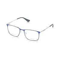 police vk573 lunettes de soleil, shiny palladium w/matt blue parts, 51 mixte enfant