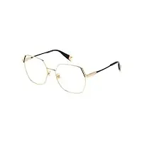 furla vfu675 lunettes de soleil, rose gold with semi matt black parts, 54 femme