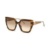 philipp plein spp064s lunettes de soleil, brun vagues, 53 femme