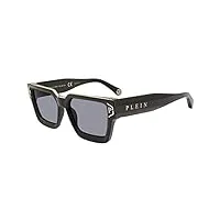 philipp plein homme spp005m lunettes de soleil, shiny black, 57