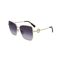 longchamp lo169s sunglasses, 723 gold gradient smoke, 58 unisex