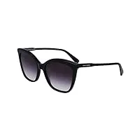 longchamp lo729s sunglasses, 001 black, 55 unisex