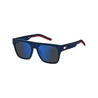tommy hilfiger th 1976/s sunglasses, fll/zs matte blue, 52 unisex