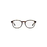 oakley lunettes de soleil rondes rx5417f low bridge fit pour femme, havane sur verre transparent/demo