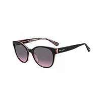 kate spade nathalie/g/s sunglasses, 807/ff black, 55 unisex