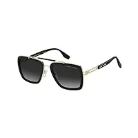 marc jacobs marc 674/s sunglasses, 807/9o black, 55 unisex