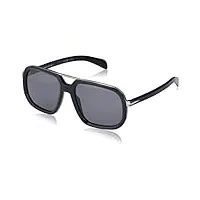 david beckham db 7101/s sunglasses, ans/m9 black dkruth, 57 unisex