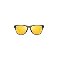 oakley oj9006 frogskins xs, lunettes de soleil mixte enfant, gris mat fumé/prizm polarisé 24 carats, 53/16/133