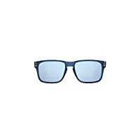 oakley oj9007 holbrook xs square lunettes de soleil, délavage transparent / prizm deep water polarized