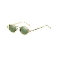 générique populaire gothique petit ovale punk lunettes de soleil hommes rétro métal steampunk lunettes de soleil femmes