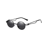 vintage ovale métal gothique steampunk lunettes de soleil femmes hommes rétro lunettes de soleil miroir lunettes