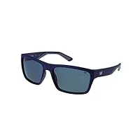 cat 8021 lunettes de soleil carrées polarisées pour homme bleu marine mat 61 mm, bleu marine mat.