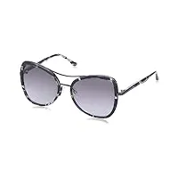 donna karan do503s 43925 sunglasses, 010 black grey tortoise, 55 unisex