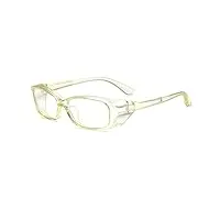 yinrom lunettes de sécurité lunettes anti-buée lunettes de protection protections latérales protection anti-lumière bleue lunettes de vue hommes lunettes de soleil (color : transparent light y)