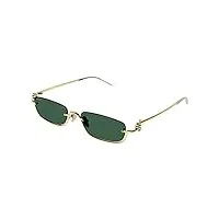 gucci lunettes de soleil gg1278s gold/green 55/19/140 unisexe adulte