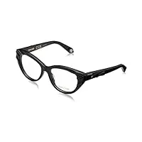 just cavalli lunettes de vue roberto cavalli, shiny black, 50/18/135 pour femme, noir brillant