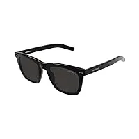 montblanc cadre carré 3d lunettes de soleil mixte, noir (noir), taille unique