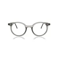 smartbuy collection chas tr-97 46 lunettes de vue ovales gris transparent, gris transparent