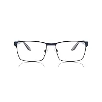 smartbuy collection menning 881a lunettes de vue rectangulaires pour homme bleu mat, bleu mat, 57 eu