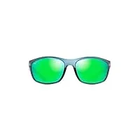 maui jim nuu landing lunettes de soleil, teal mat avec caoutchouc aquamarine, 62/18/123 mixte