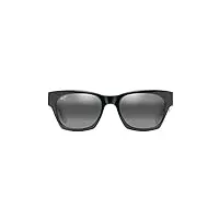 maui jim valley isle lunettes de soleil, noir brillant (black gloss), 54/20/145 mixte