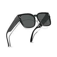 carfia surlunettes de soleil polarisées homme sur lunettes de vue, protection uv400 pour conduite sport